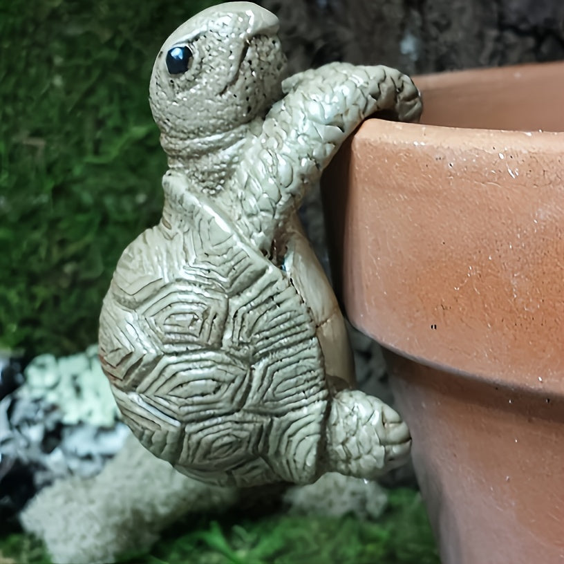 Sculpture de tortue classique en résine décorative pour jardin extérieur